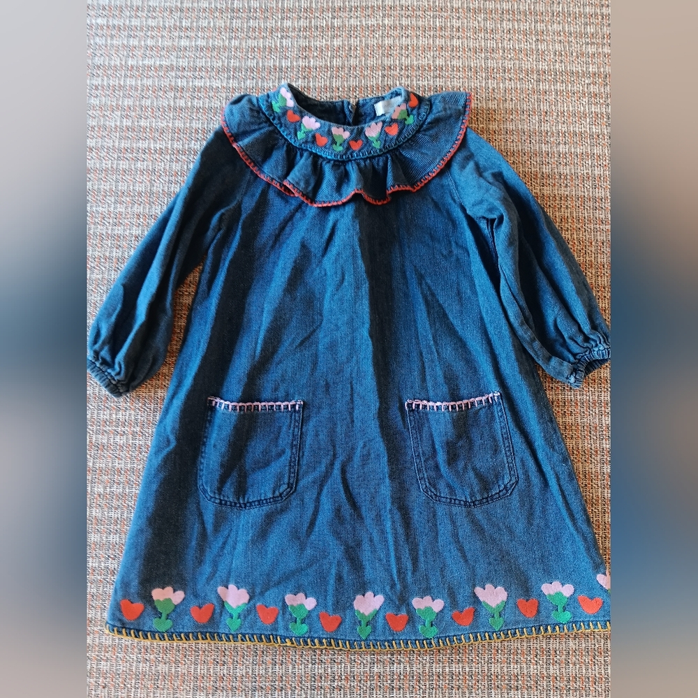 Stella McCartney Blue Dress with Heart Details